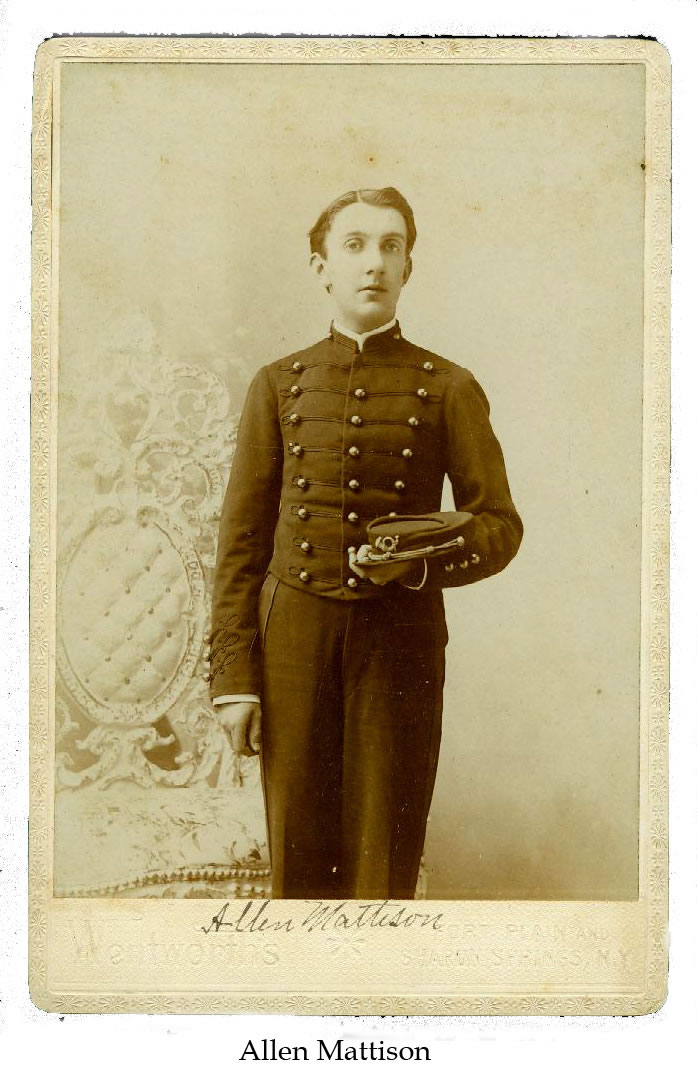 Allen Mattison in the Hermon Cornet Band Uniform