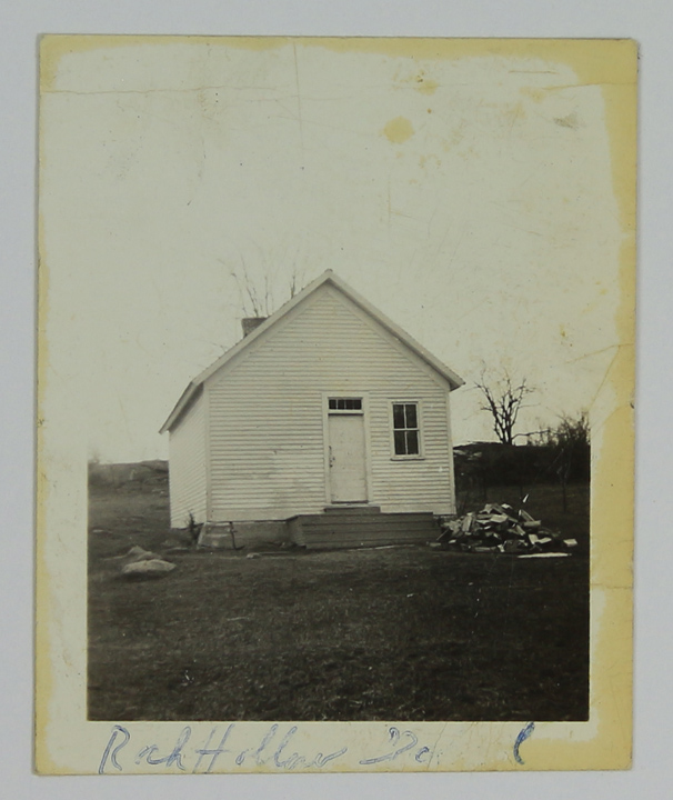The schoolhouse on Rock Hollow Road